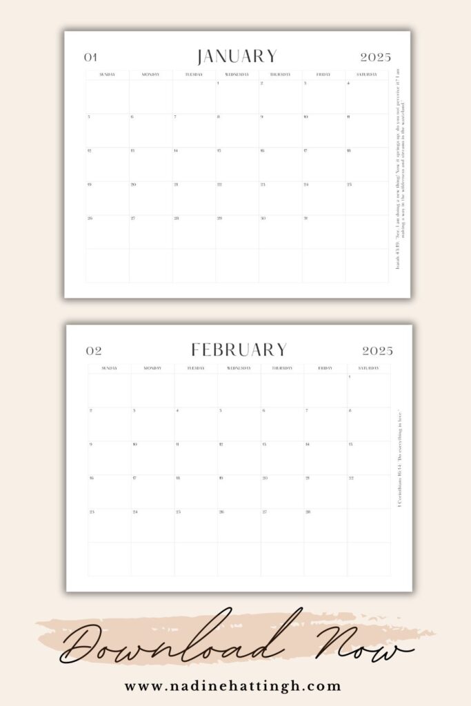 free printable calendar